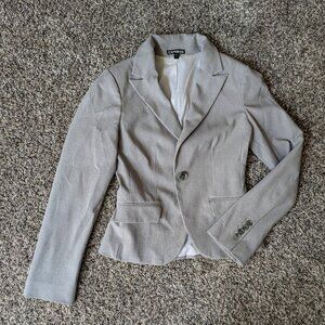 Gray Dress Jacket (Express Sz0)